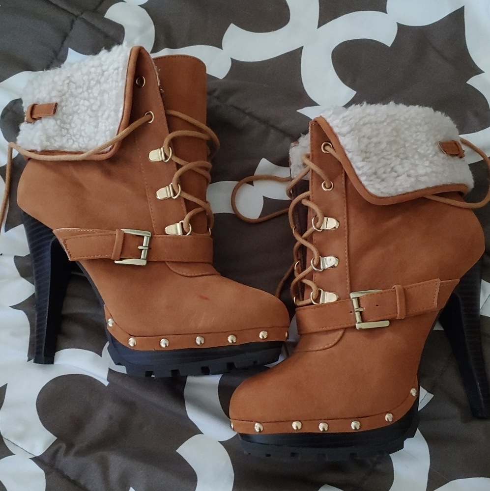 Baby Phat Stiletto Faux Fur Boot